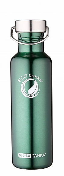 800ml SportsTANKA New Green with classic stainless steel lid