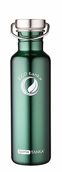 800ml SportsTANKA New Green with modern stainless steel lid