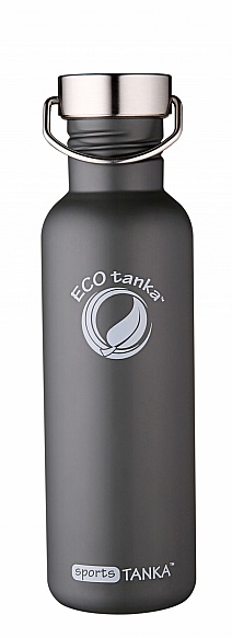 800ml SportsTANKA -Olive Grey with classic stainless steel lid