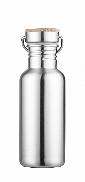 600ml MiniTANKA bottle w/ Stainless Steel Bamboo lid - No Logo