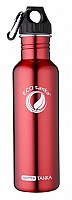 800ml SportsTANKA Red with Poly Loop lid and carabiner